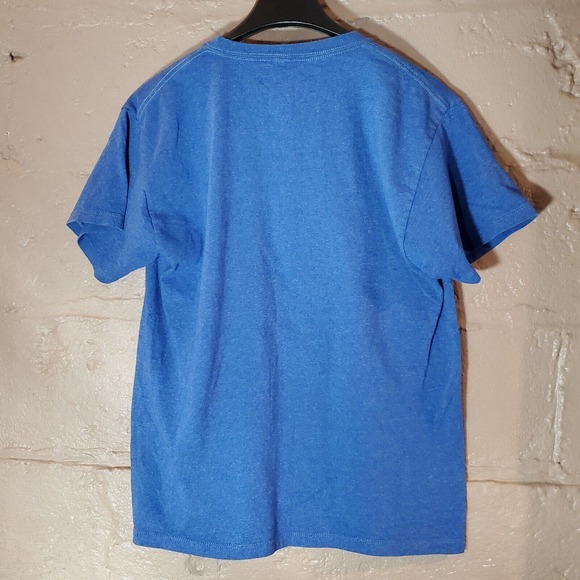 Super Mario Retro Blue T-shirt With All Characters From Video Game Adult Size XL - Picture 3 of 8